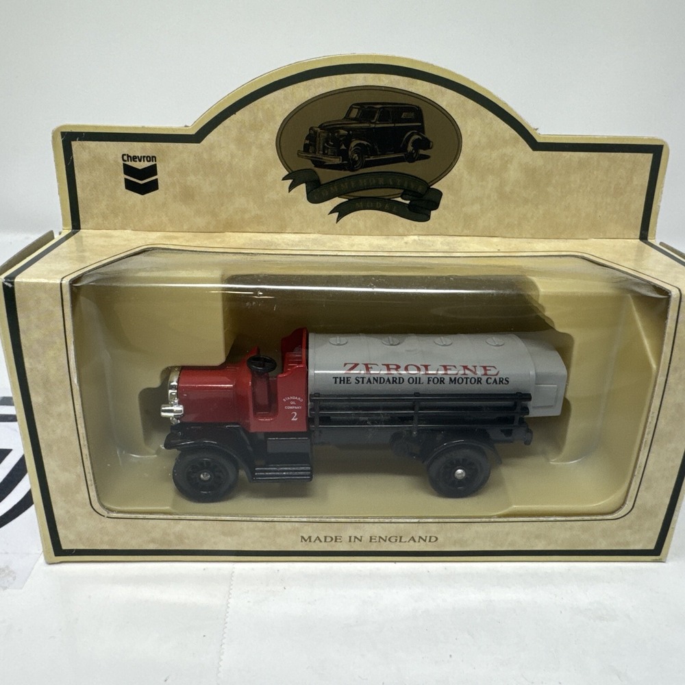 Lledo Chevron Zerolene 1911 Chain Drive Tank-Truck Made in England